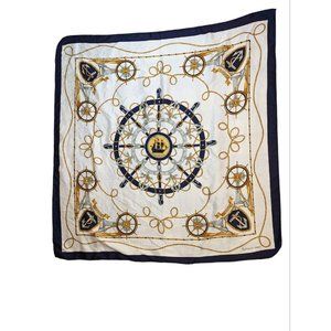 VTG Scarf Patricia Paris Nautical Ropes Anchor Ship 33x33